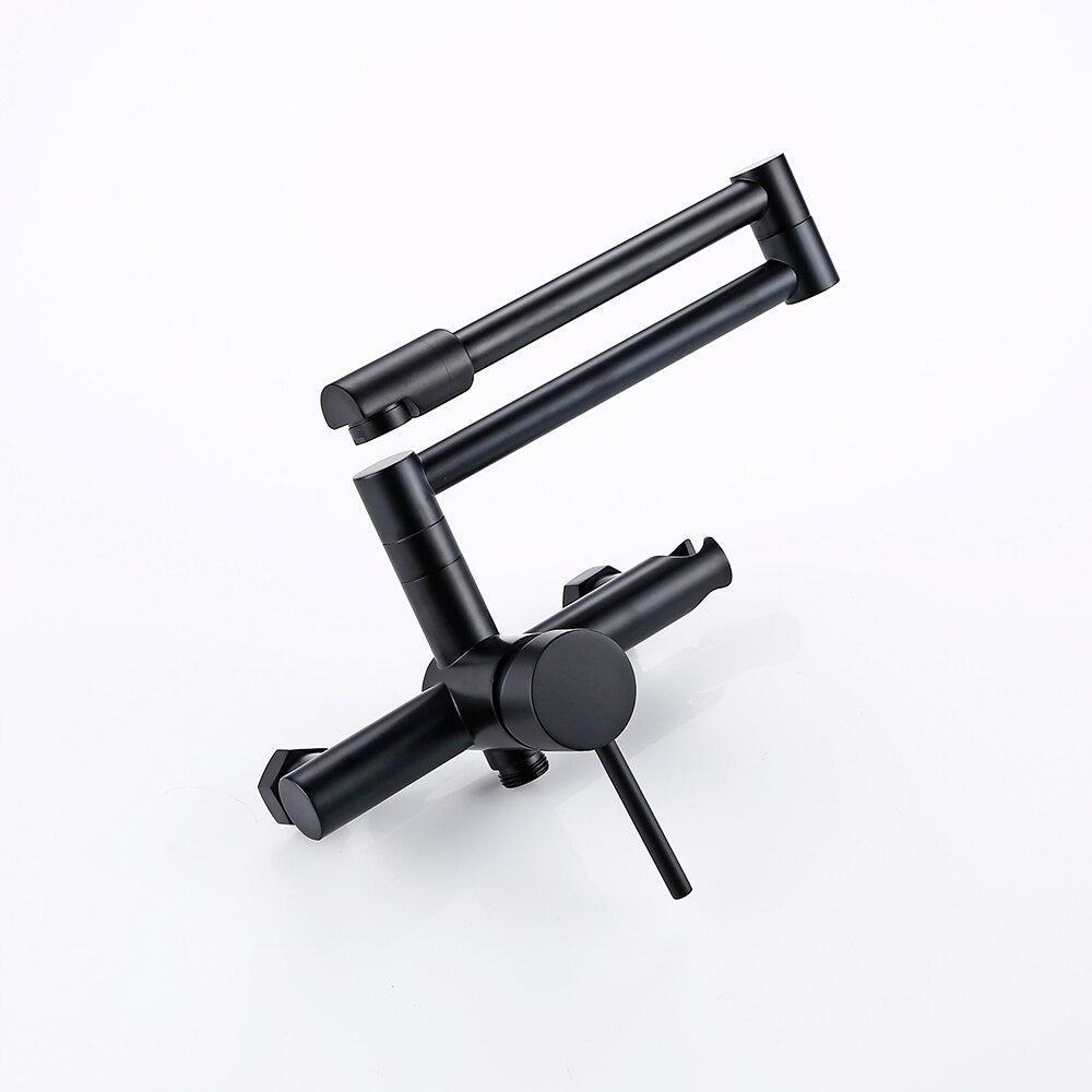 Yeezlab | Adjustable Kitchen Faucet with Retractable Spray – Brushed Steel Finish