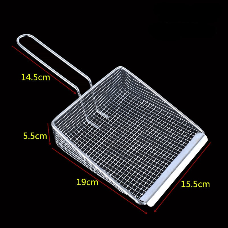 Premium Metal Frying Strainer Spoon
