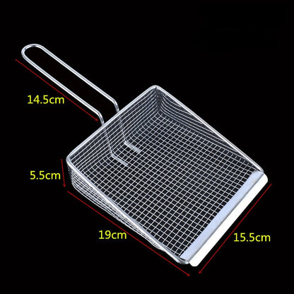 Premium Metal Frying Strainer Spoon