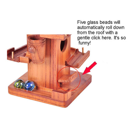 Fun Marble Run Wooden Puzzle Tower