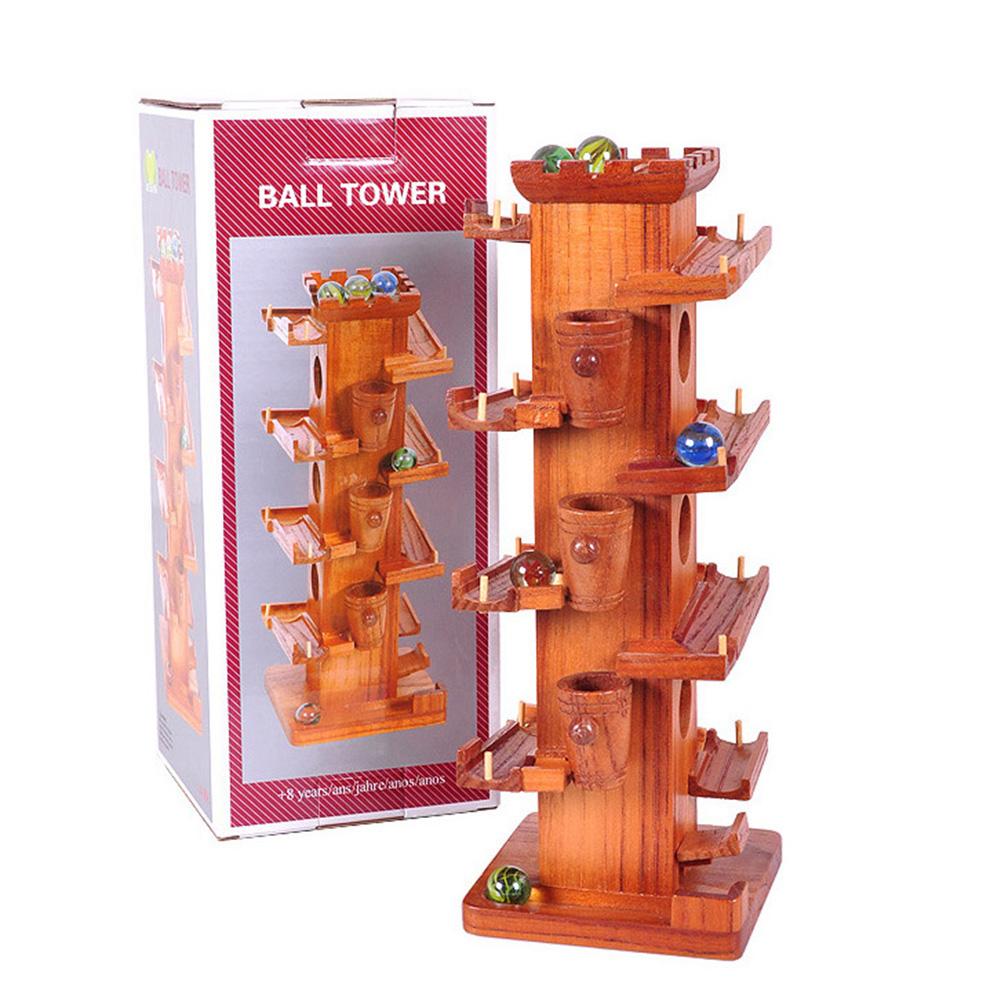 Fun Marble Run Wooden Puzzle Tower - Yeezlab