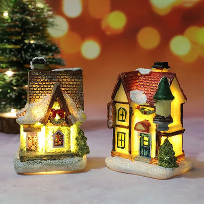 Colorful LED Christmas Home Decor Figurines