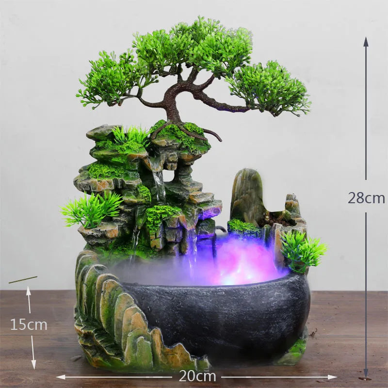 Colorful LED Indoor Water Fountain