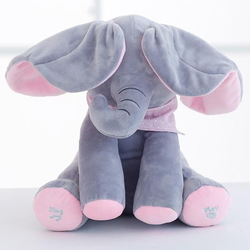 Fun Musical Peek A Boo Elephant Plush Toy