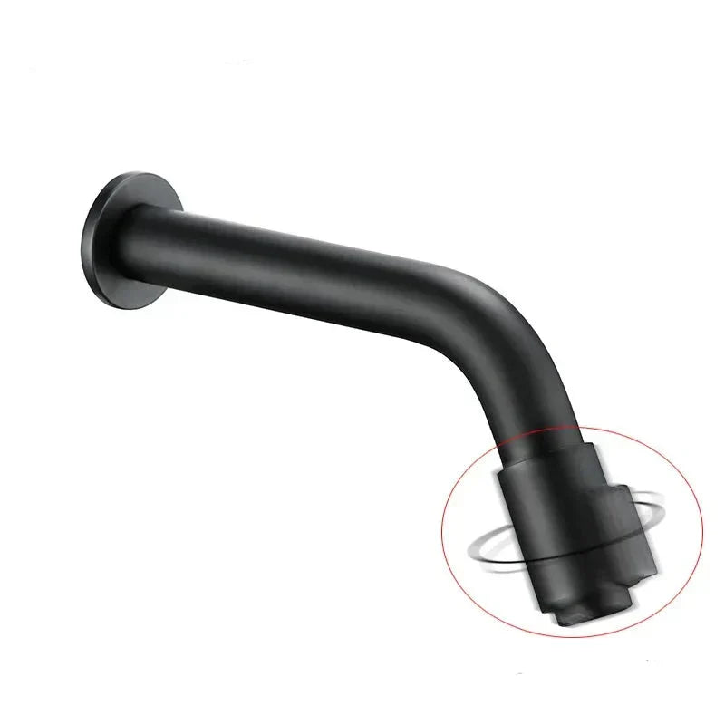 Sleek Black Mounted Faucet for Modern Kitchen Bathroom