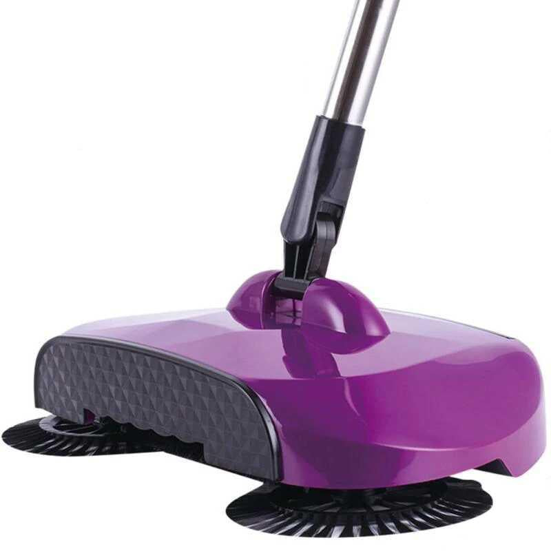 Manually Powered 360° Spin Broom Sweeper