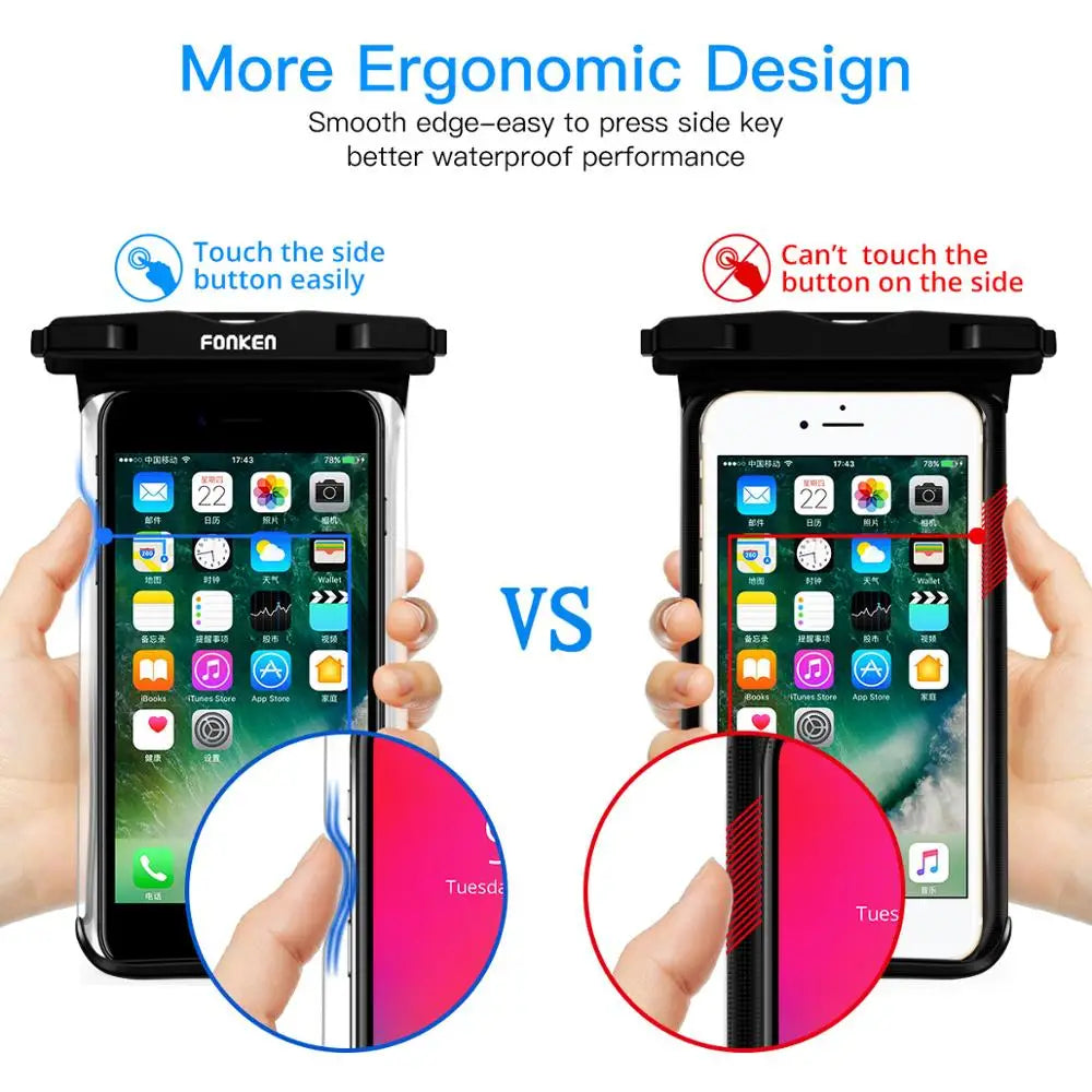 Waterproof Phone Pouch with Clear View Screen