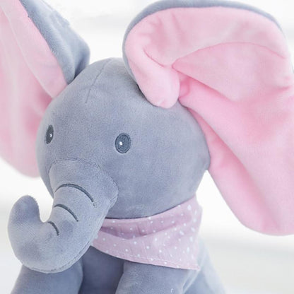 Fun Musical Peek A Boo Elephant Plush Toy