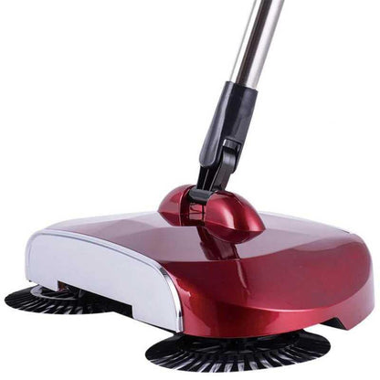 Manually Powered 360° Spin Broom Sweeper