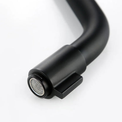 Sleek Black Mounted Faucet for Modern Kitchen Bathroom