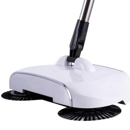 Manually Powered 360° Spin Broom Sweeper