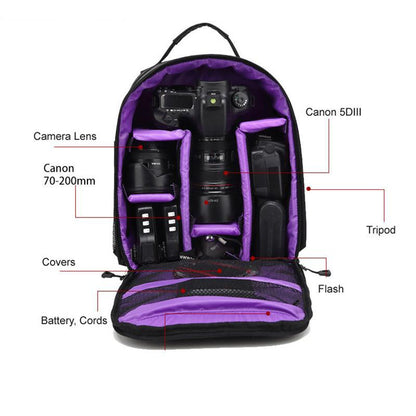 Waterproof DSLR Camera Backpack