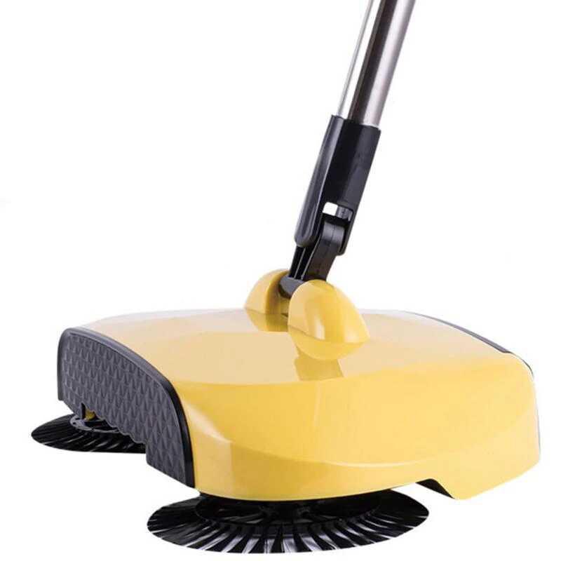 Manually Powered 360° Spin Broom Sweeper