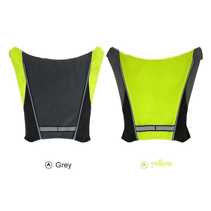 Visible Night Cycling LED Safety Vest Waterproof Reflective