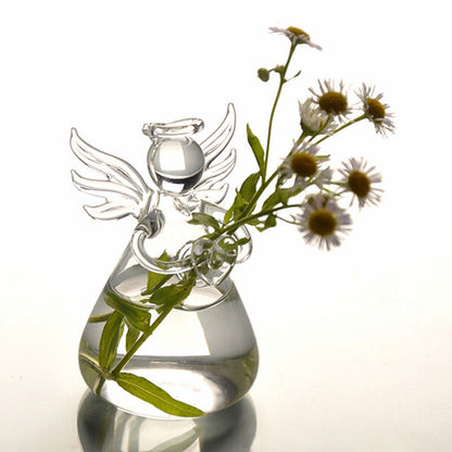 Clear Glass Decorative Flower Vase