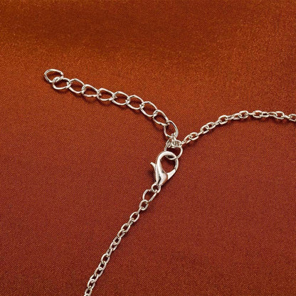 Sparkly Crystal Snowflake Pendant Necklace Chain Long