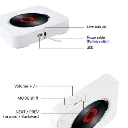 Portable Wireless CD Music Speaker