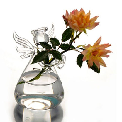 Clear Glass Decorative Flower Vase