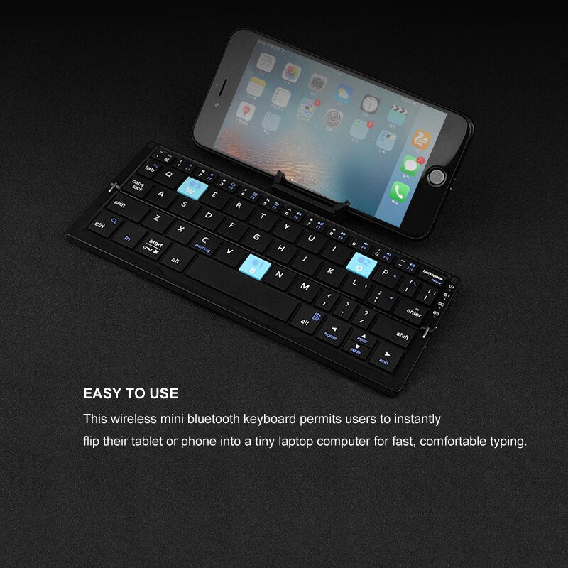 Compact Portable Wireless Mini Keyboard
