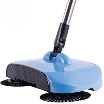 Manually Powered 360° Spin Broom Sweeper