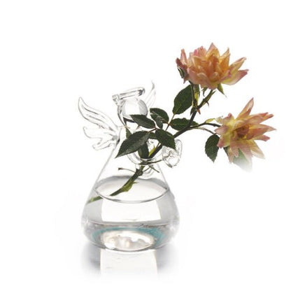 Clear Glass Decorative Flower Vase