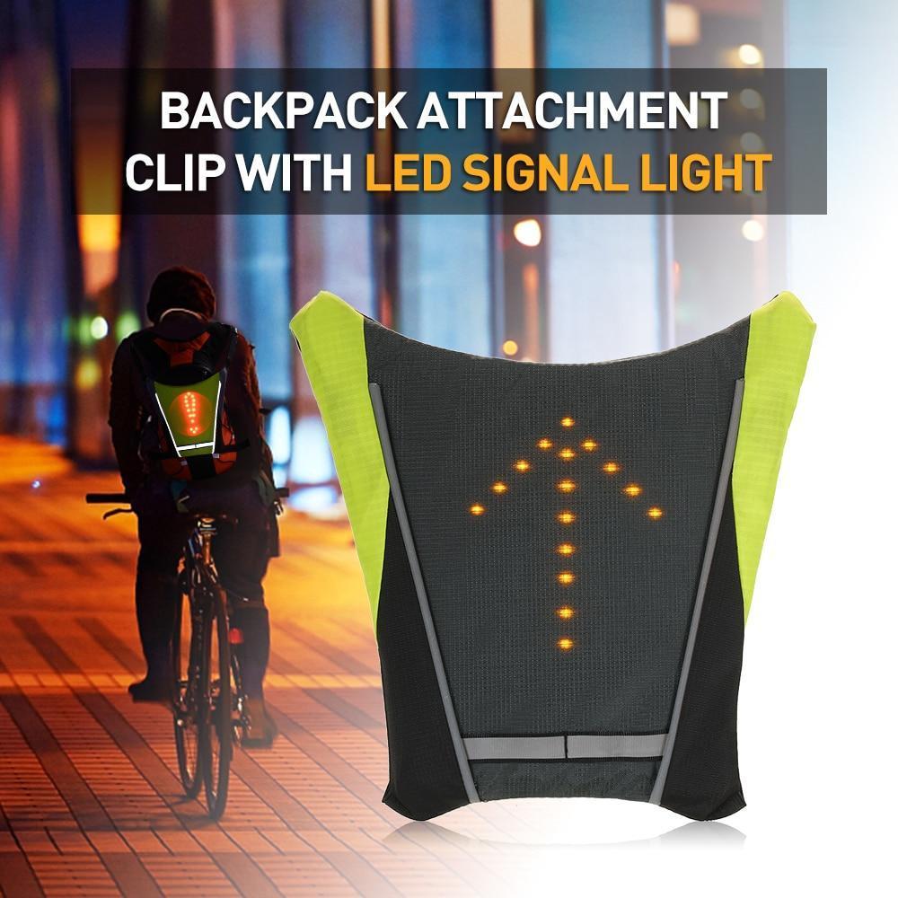 Visible LED Safety Vest for Cyclists Waterproof Reflective Jacket