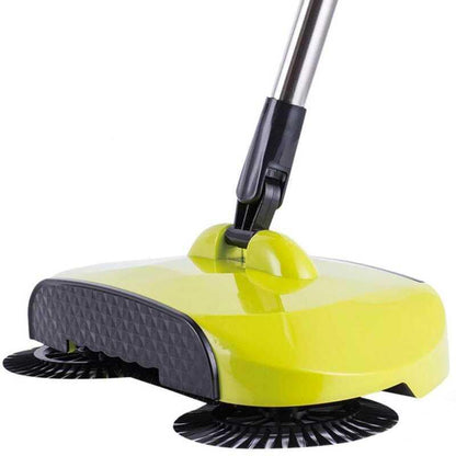 Manually Powered 360° Spin Broom Sweeper