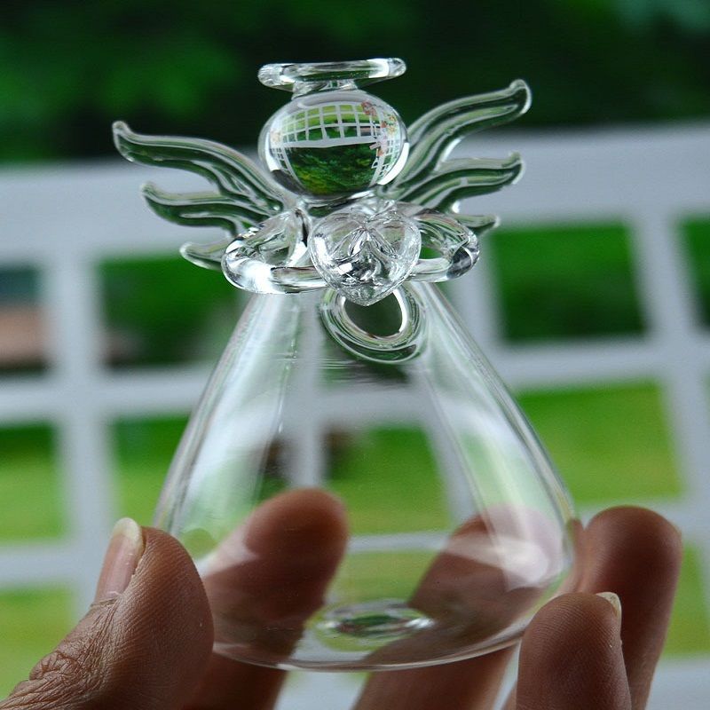 Clear Glass Decorative Flower Vase