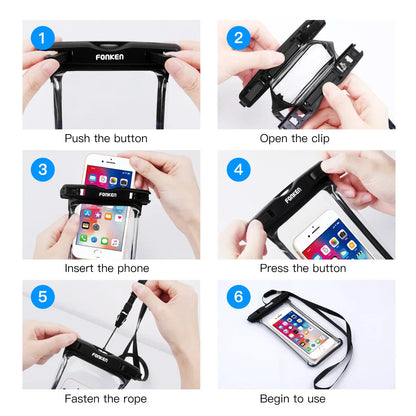 Waterproof Phone Pouch with Clear View Screen