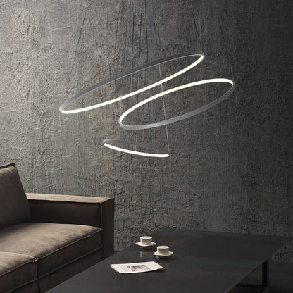 Circular Crystal Pendant Light