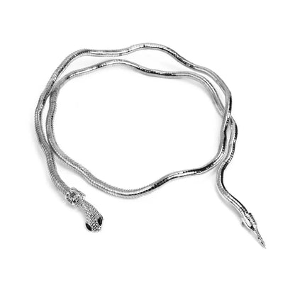 Edgy Snake Chain Double Layer Necklace
