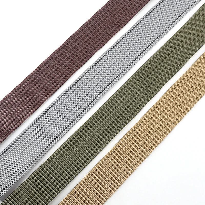 Casual Canvas Web Belt - Adjustable Metal Buckle