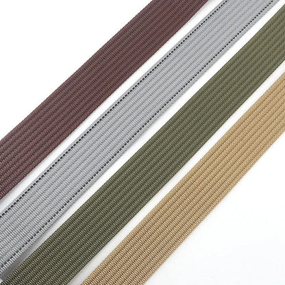 Casual Canvas Web Belt - Adjustable Metal Buckle