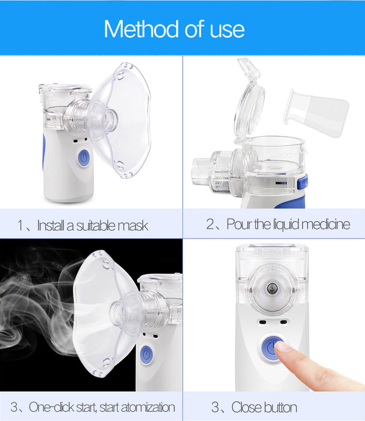 Portable Compact Mesh Nebulizer for Kids and Adults