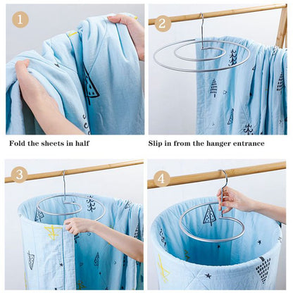 Compact Folding Spin Dry Rack