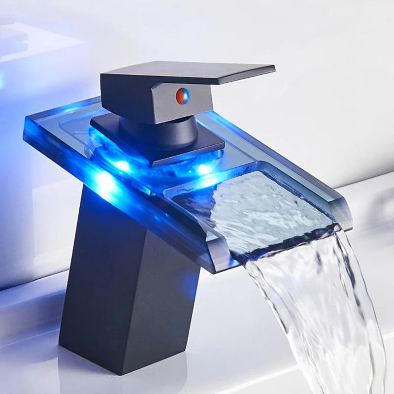 Luxury LED Stainless Steel Cascade Faucet - Yeezlab