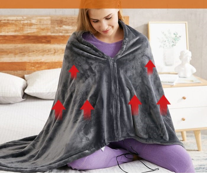 Cozy Electric Heated Plush Blanket