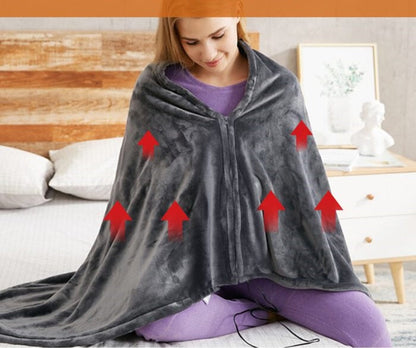 Cozy Electric Heated Plush Blanket