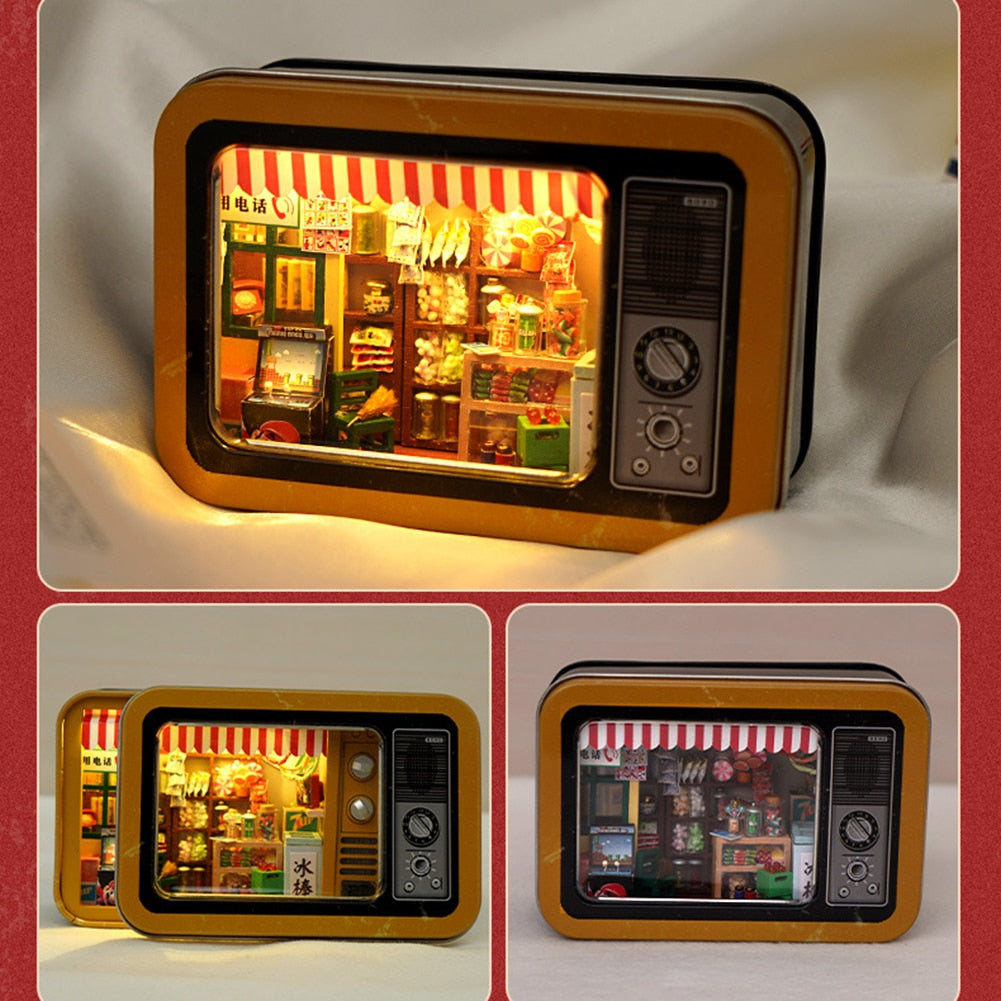 Small Luxury Wooden Dollhouse Furniture Set