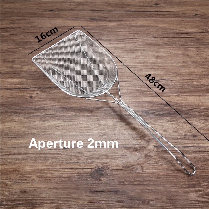 Premium Metal Frying Strainer Spoon