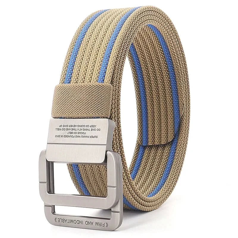 Casual Canvas Web Belt - Adjustable Metal Buckle