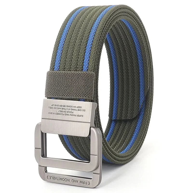 Casual Canvas Web Belt - Adjustable Metal Buckle