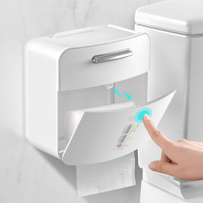Space Saving Bathroom Tissue Holder Rack