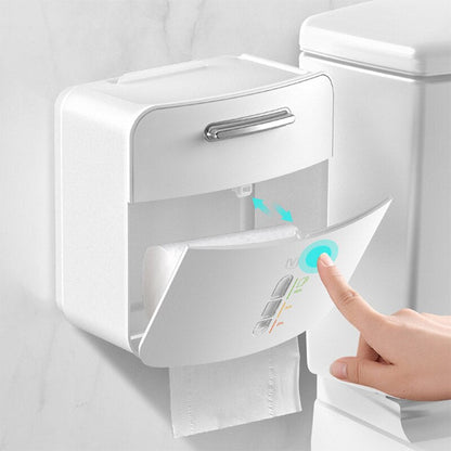 Space Saving Bathroom Tissue Holder Rack
