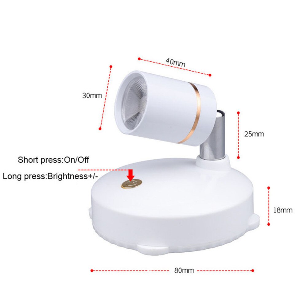 Bright Wireless LED Portable Spotlight Lamp