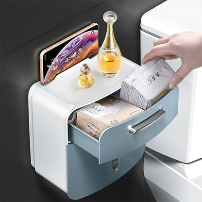 Space Saving Bathroom Tissue Holder Rack