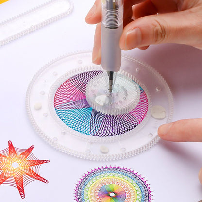 Kids Art Spiral Drawing Toy Kit with 27 Pieces