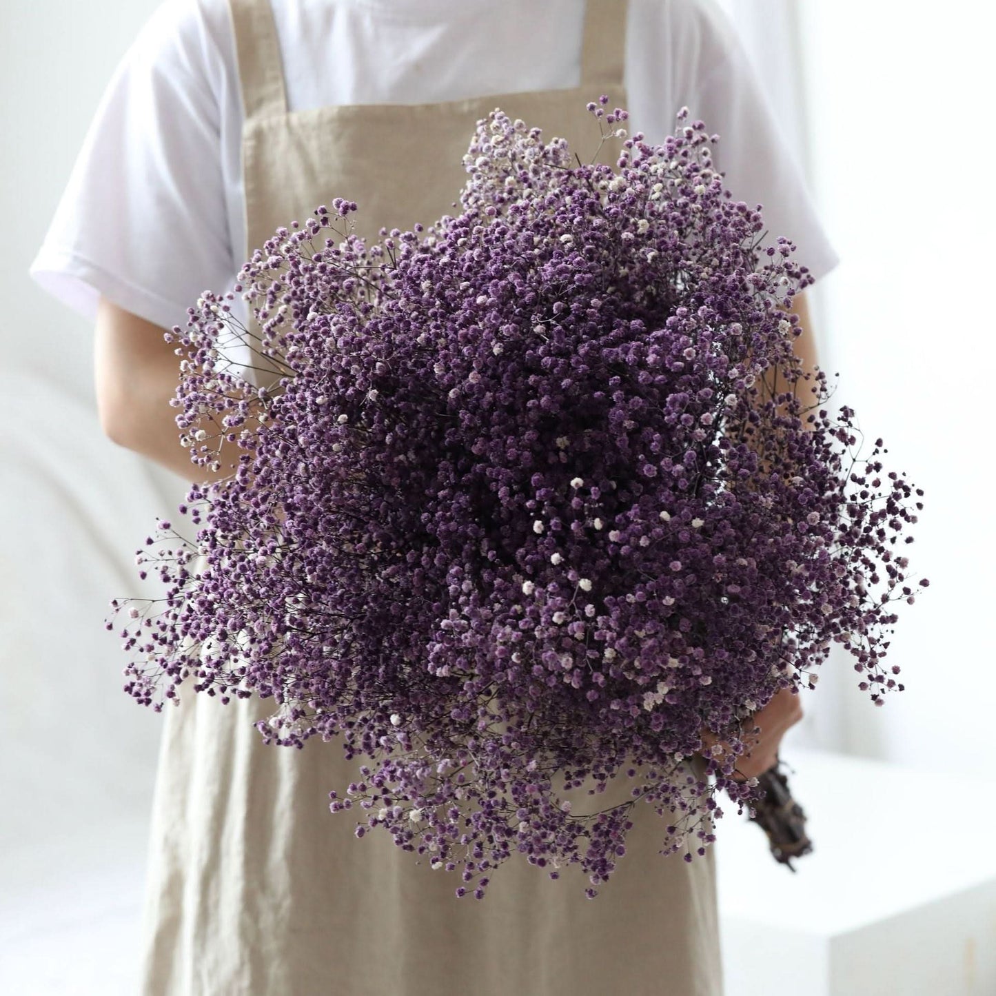 Realistic Air Dried Baby Breath Floral Arrangement