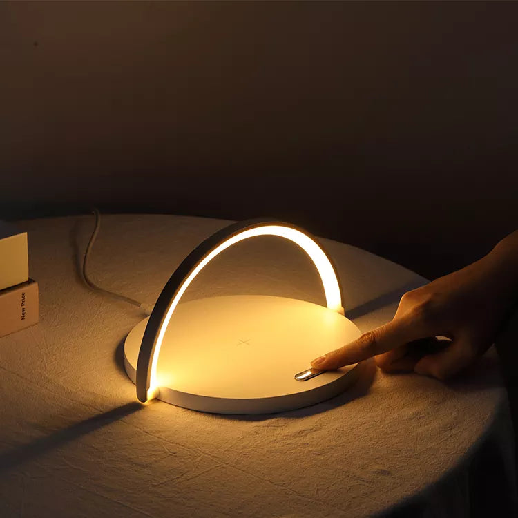 3-in-1 Portable LED Desk Lamp with Wireless Charger