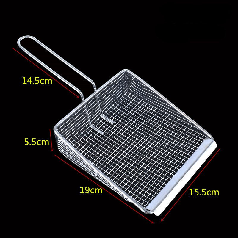 Premium Metal Frying Strainer Spoon